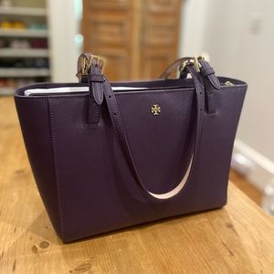 Tory Burch Emerson Buckle Tote Saffiano